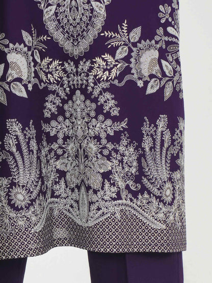 3 Piece Lawn Suit- Embroidered (Pret)