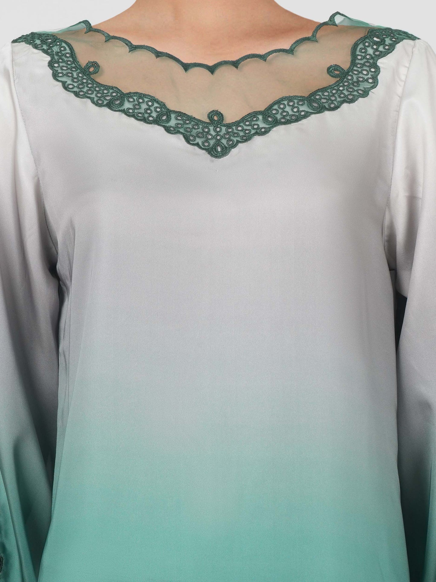 Silk Co-ord Set- Embroidered