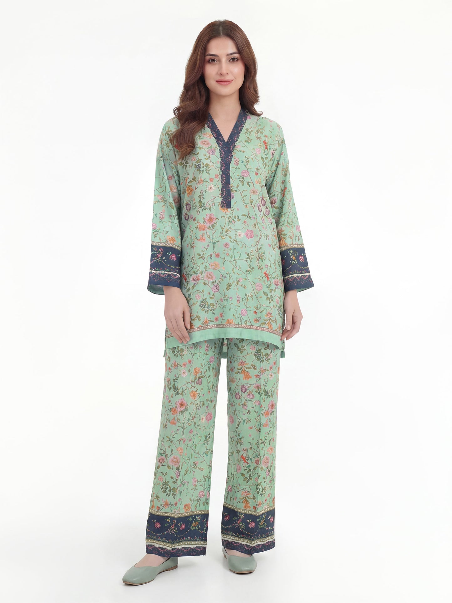 2 Piece Silk Suit (Pret)