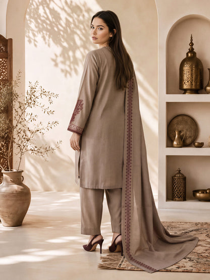 3 Piece Yarn Dyed Suit- Embroidered (Pret)