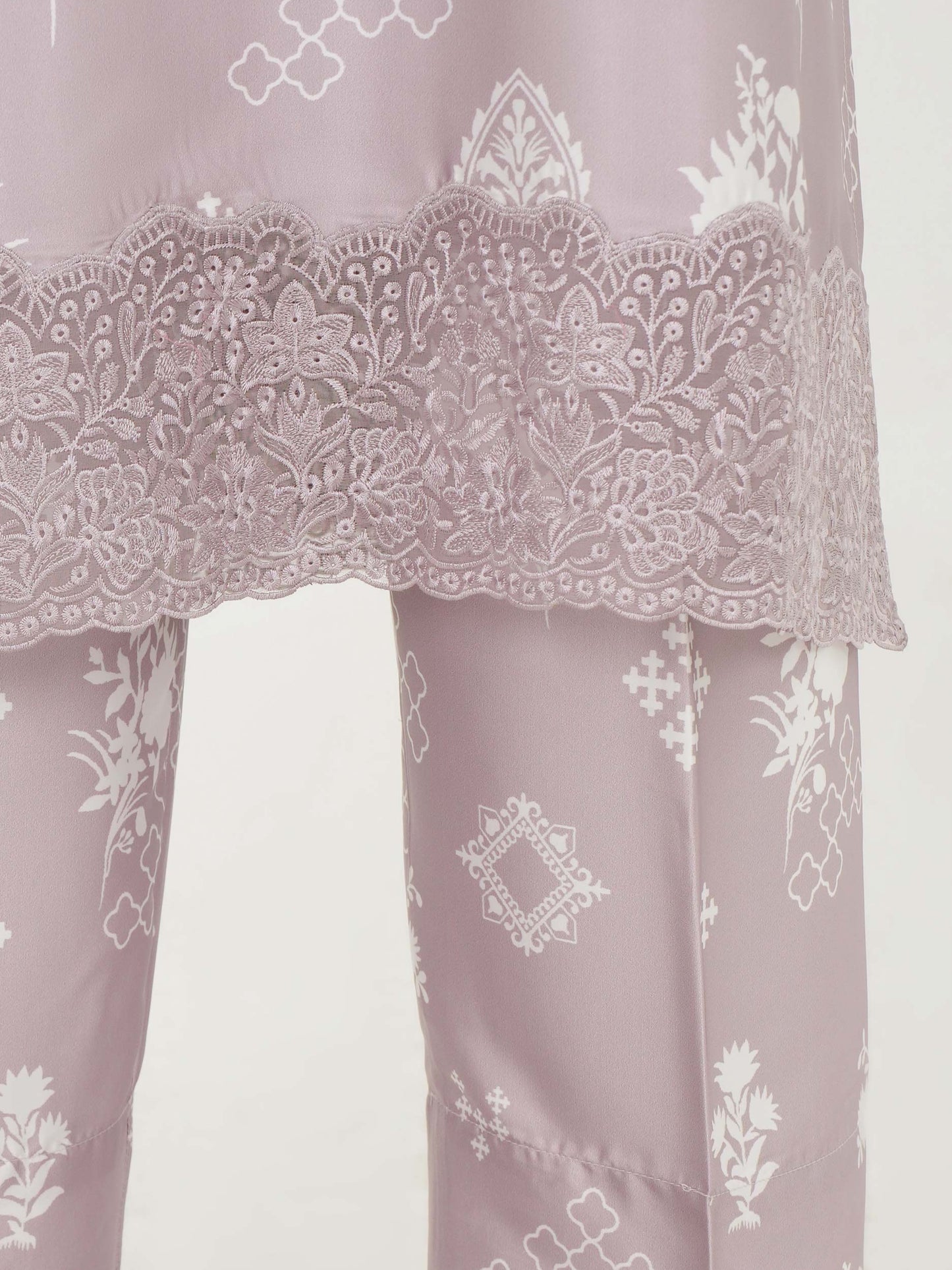 3 Piece Silk Suit- Embroidered (Pret)