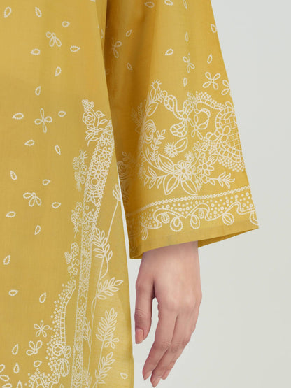 3 Piece Lawn Slub Suit- (Pret)