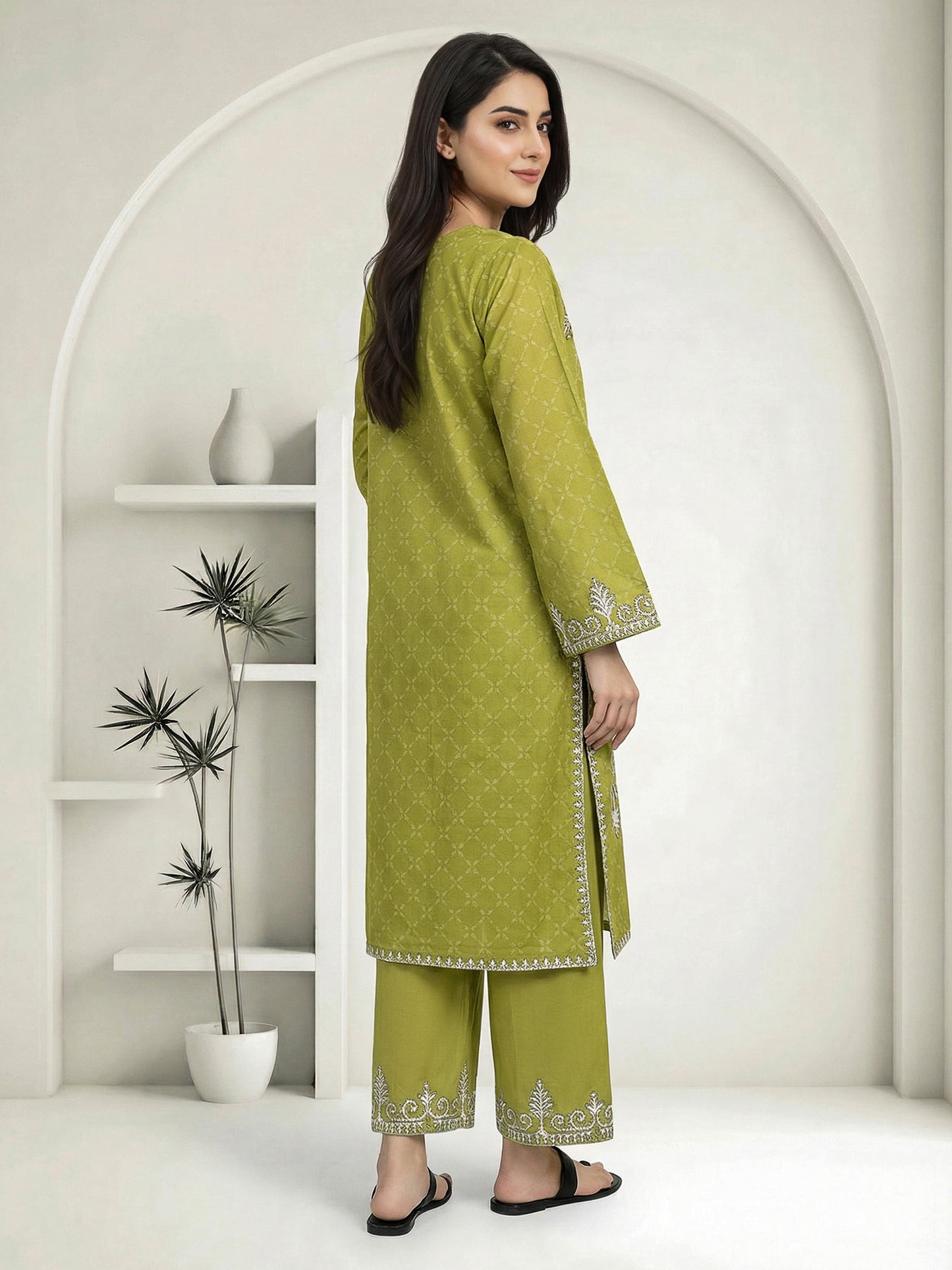 2 Piece Lawn Suit- Embroidered (Pret)