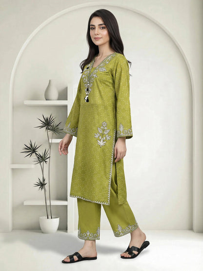 2 Piece Lawn Suit- Embroidered (Pret)