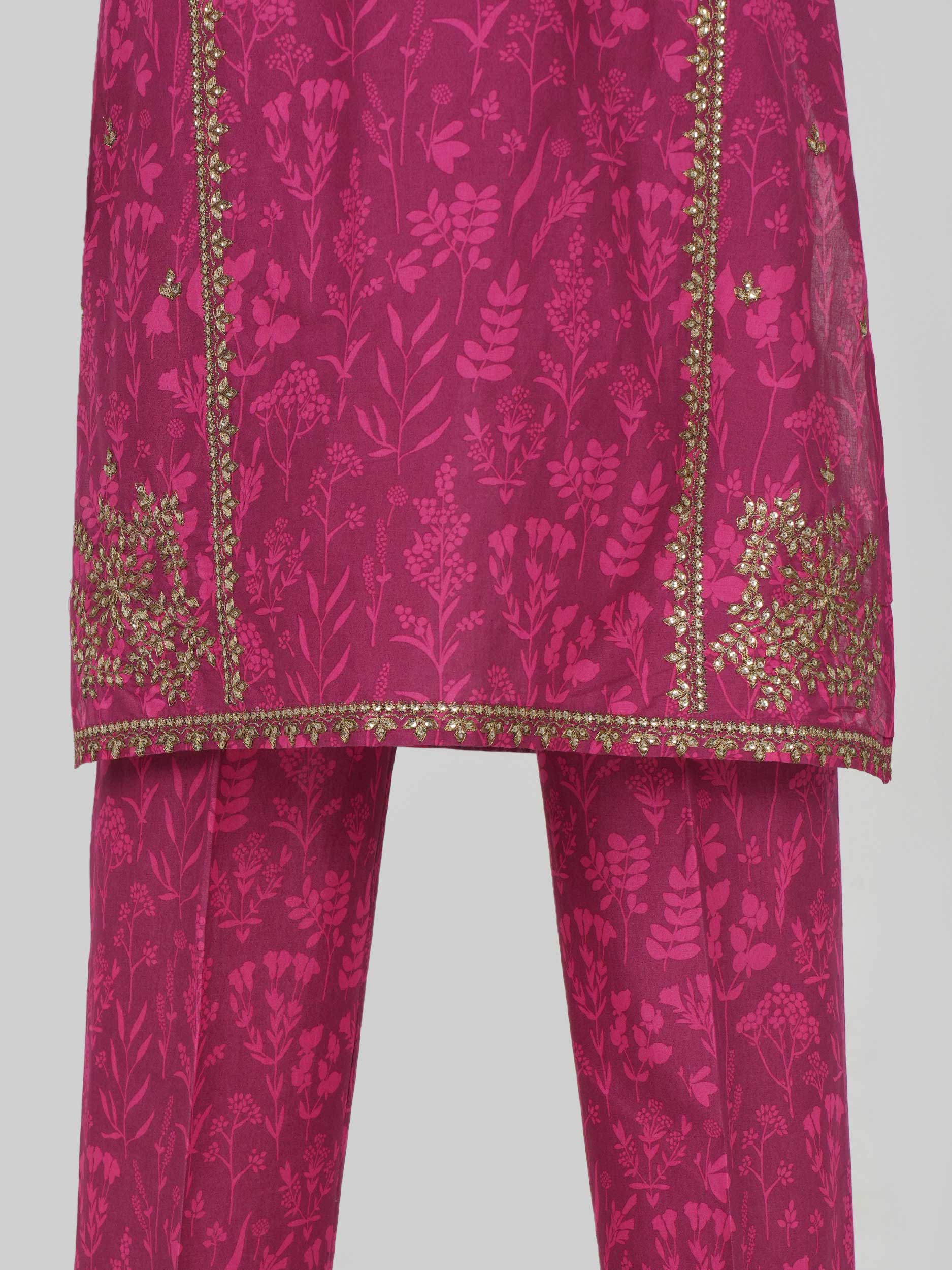 2 Piece Cambric Suit- Embroidered (Pret)