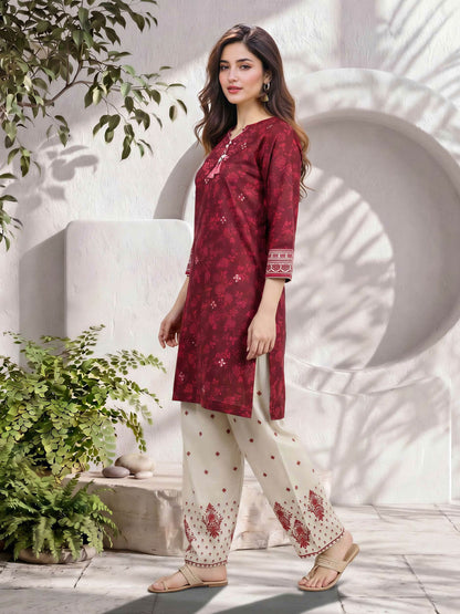 2 Piece Lawn Suit- Embroidered (Pret)