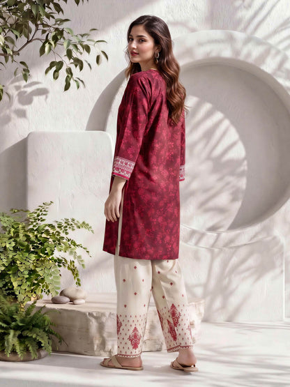 2 Piece Lawn Suit- Embroidered (Pret)