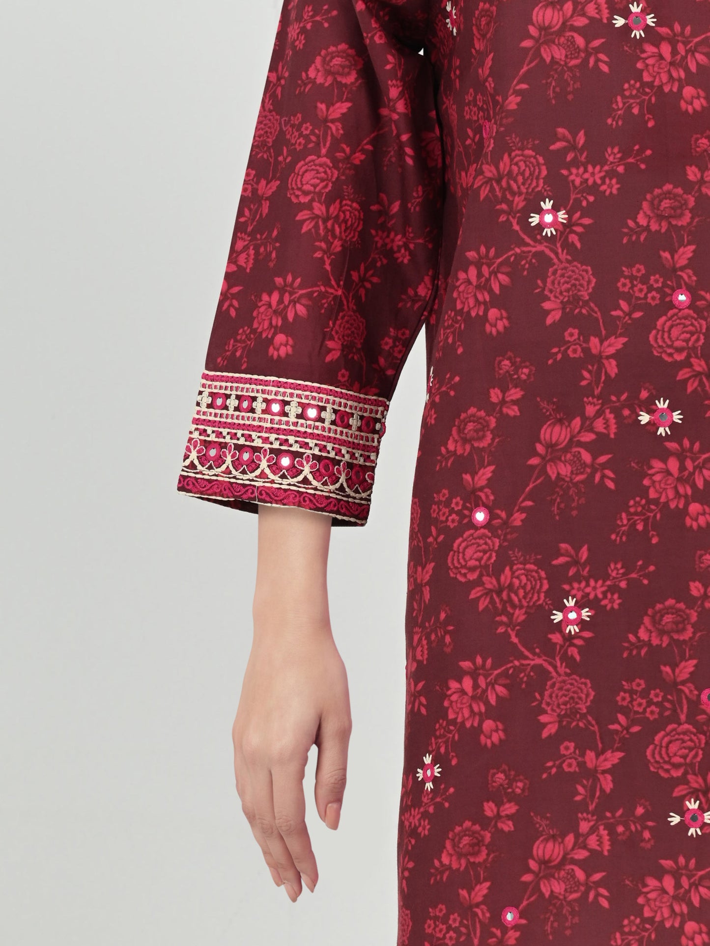 2 Piece Lawn Suit- Embroidered (Pret)
