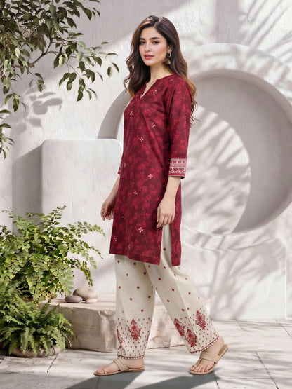 2 Piece Lawn Suit- Embroidered (Pret)