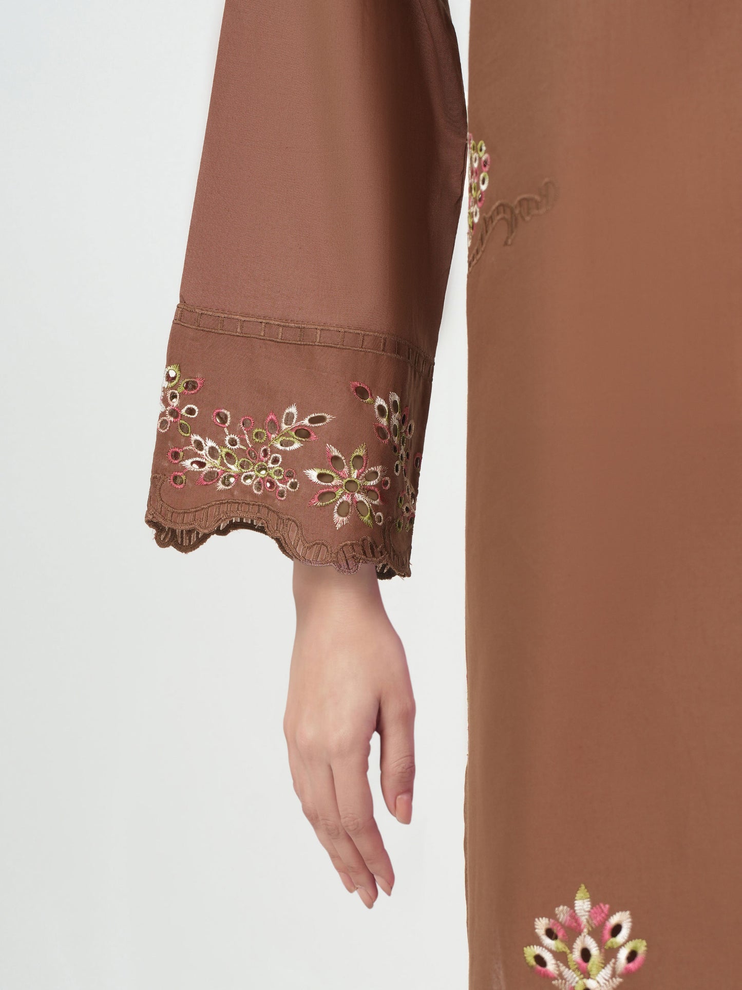 2 Piece Cambric Suit- Embroidered (Pret)