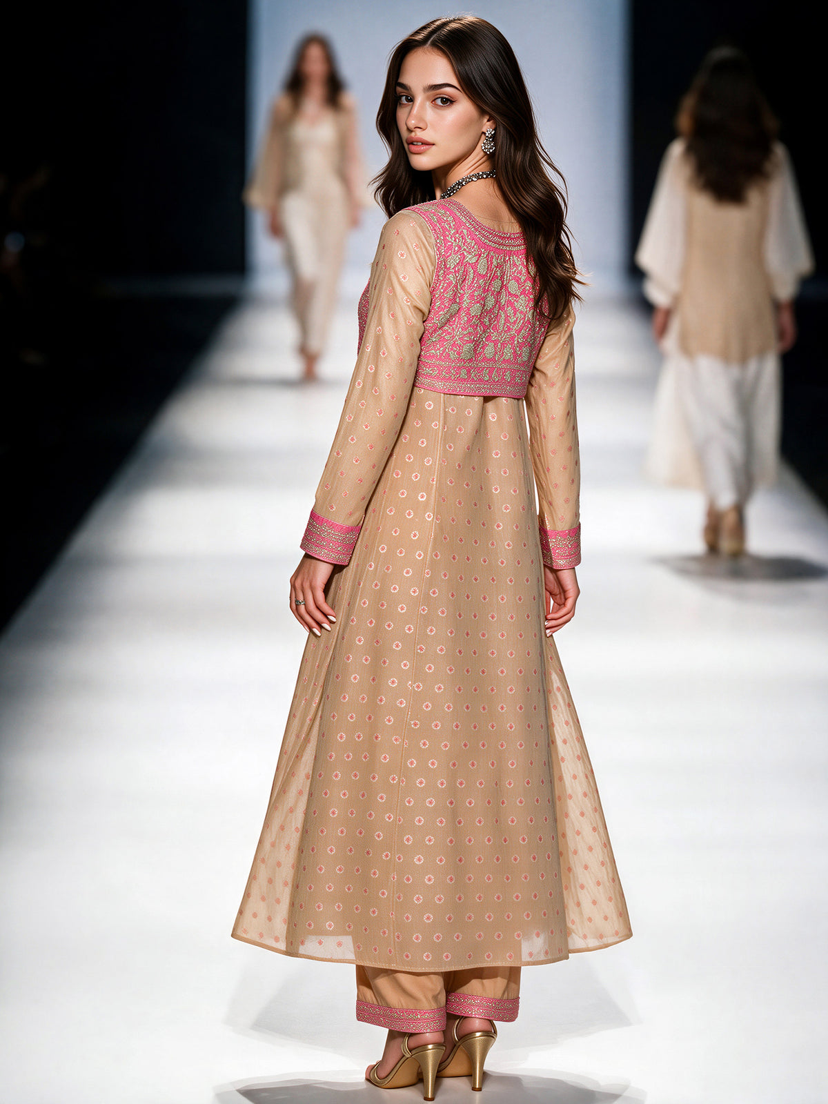 2 Piece Jacquard Yarn Dyed Suit- Embroidered (Pret)