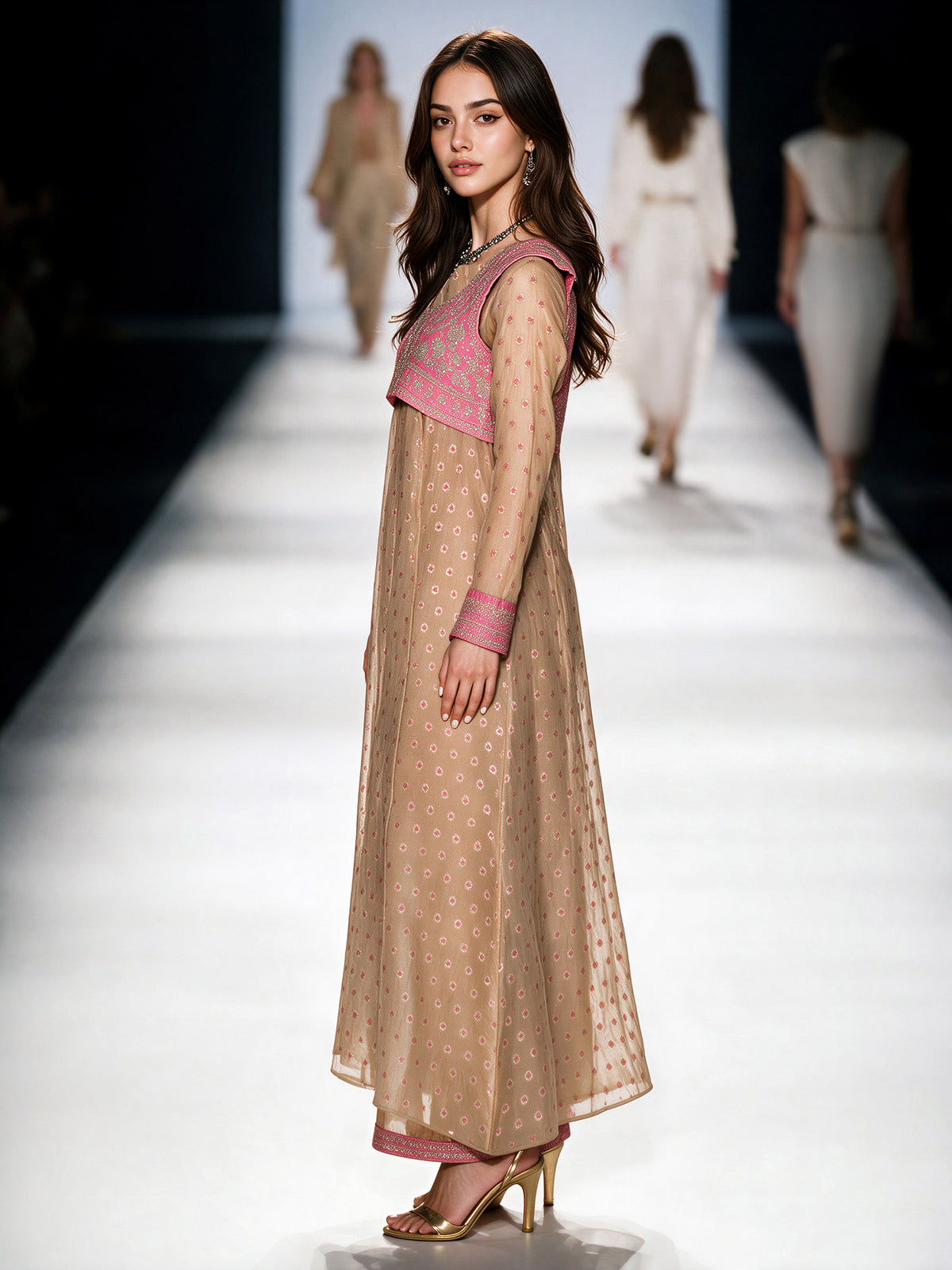2 Piece Jacquard Yarn Dyed Suit- Embroidered (Pret)