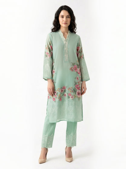 2 Piece Lawn Suit- Embroidered (Pret)