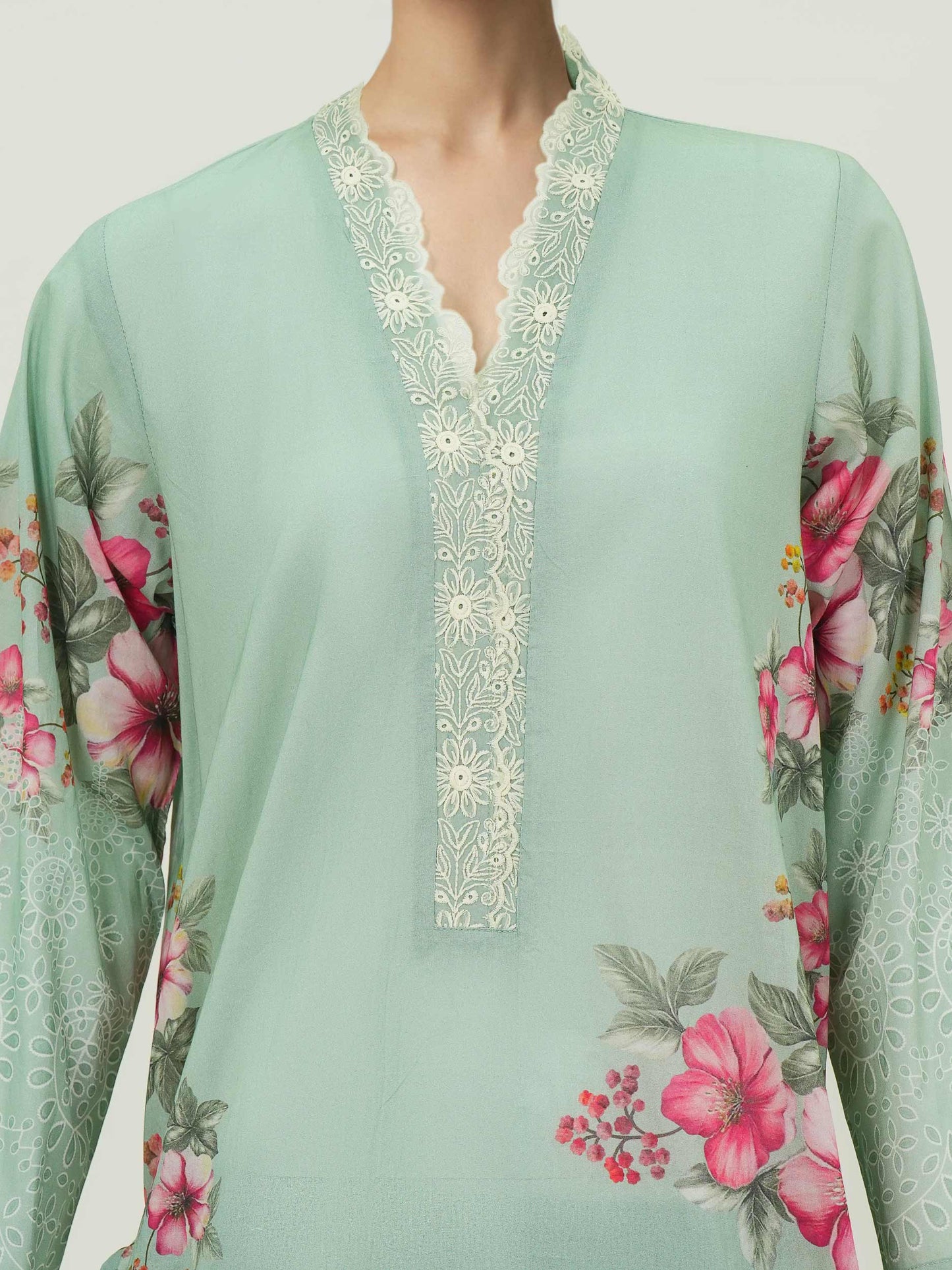 2 Piece Lawn Suit- Embroidered (Pret)