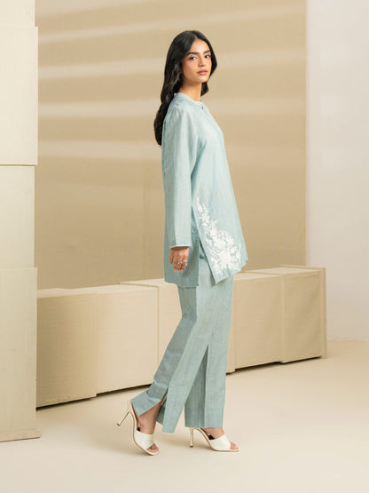 Yarn Dyed Co-ord Set-Embroidered