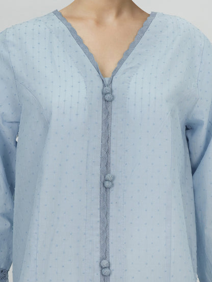 Lawn Texture Shirt- Embroidered (Pret)