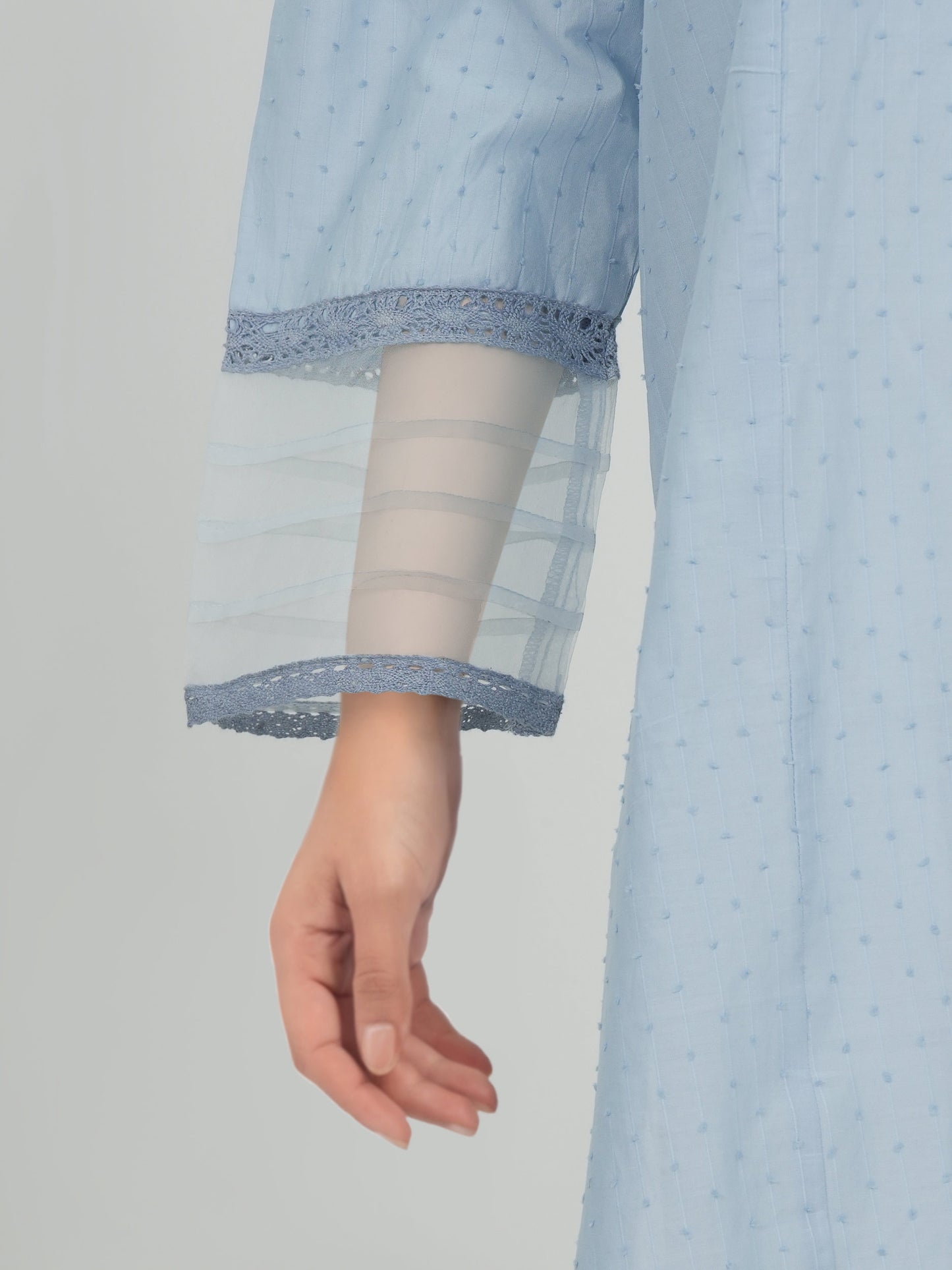 Lawn Texture Shirt- Embroidered (Pret)