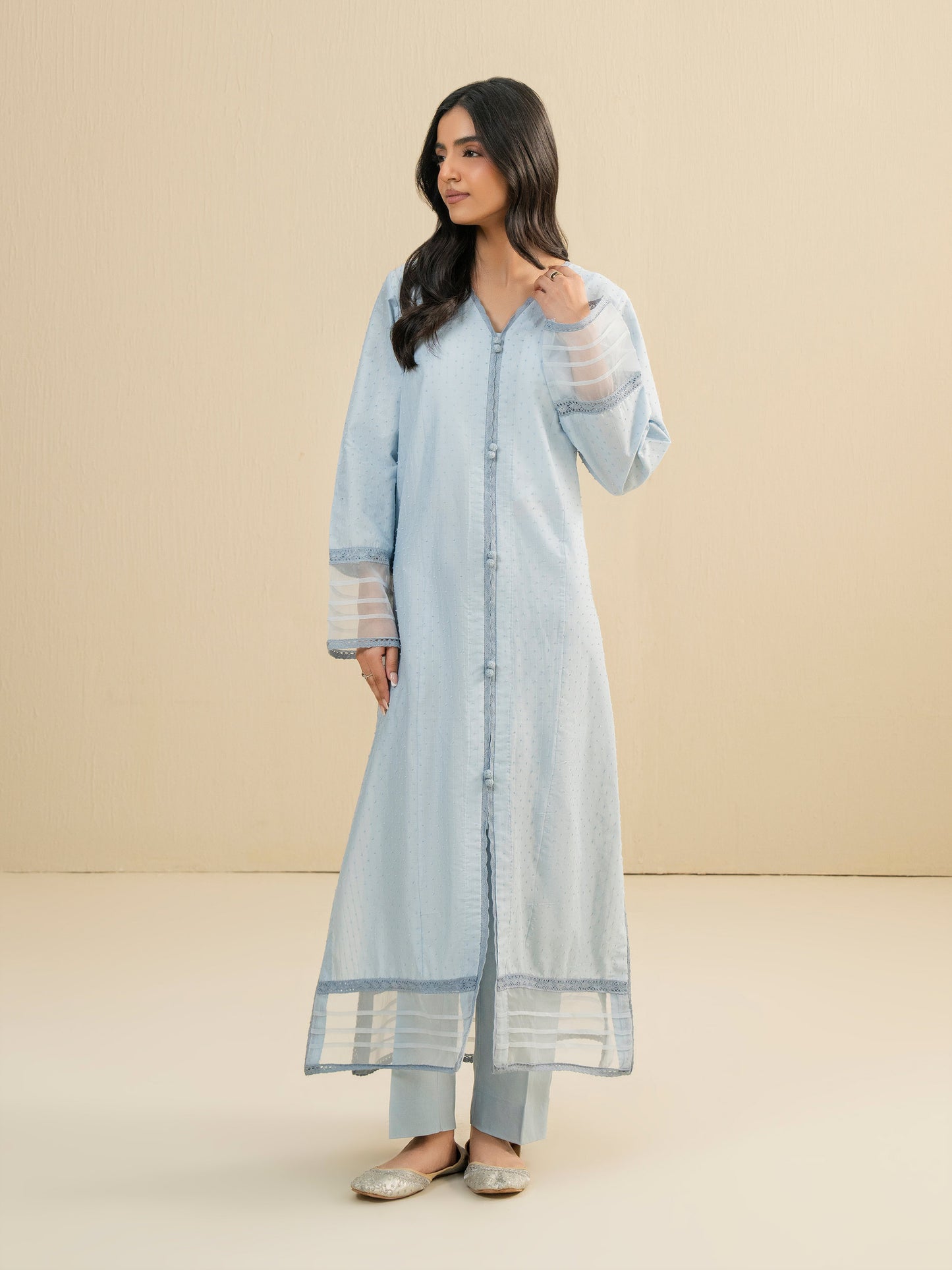 2 Piece Lawn Suit-Dyed (Pret)