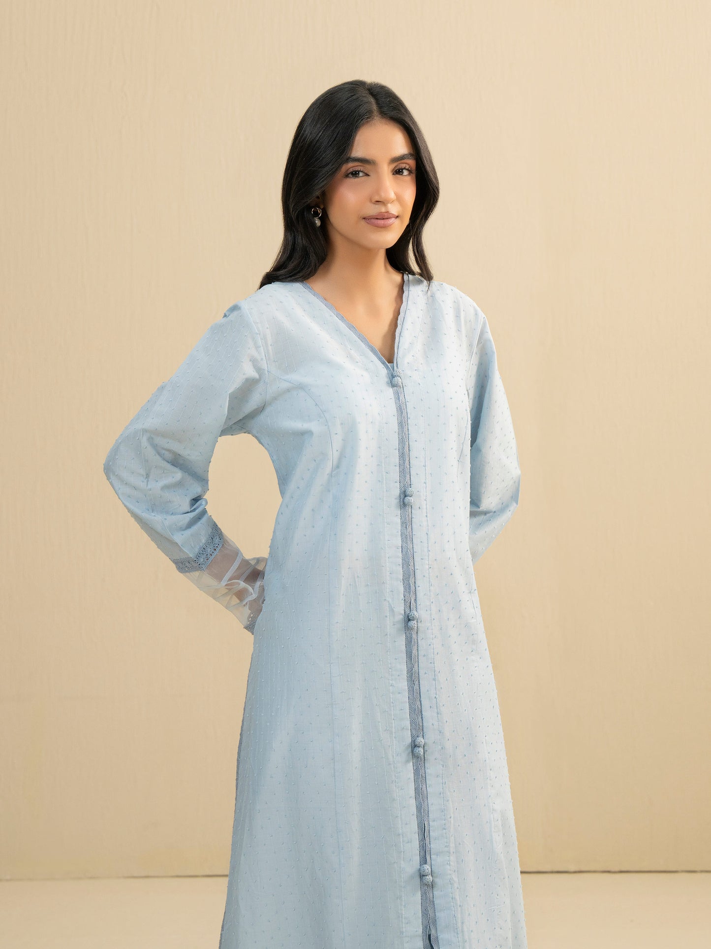 2 Piece Lawn Suit-Dyed (Pret)