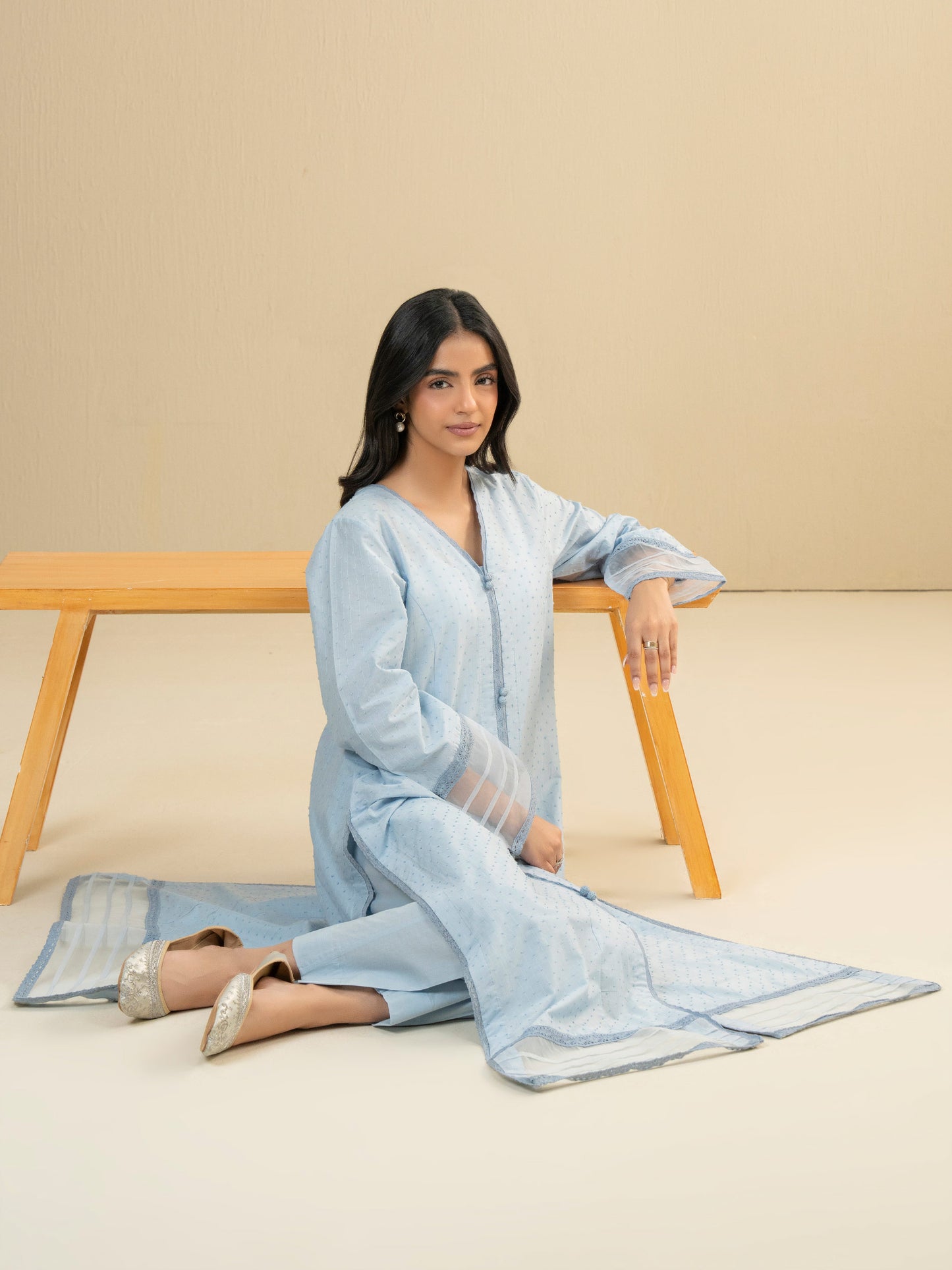 2 Piece Lawn Suit-Dyed (Pret)