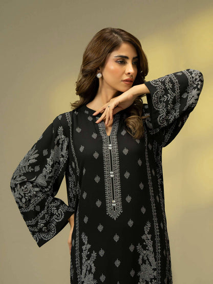 2 Piece Satin Suit-Printed (Pret)