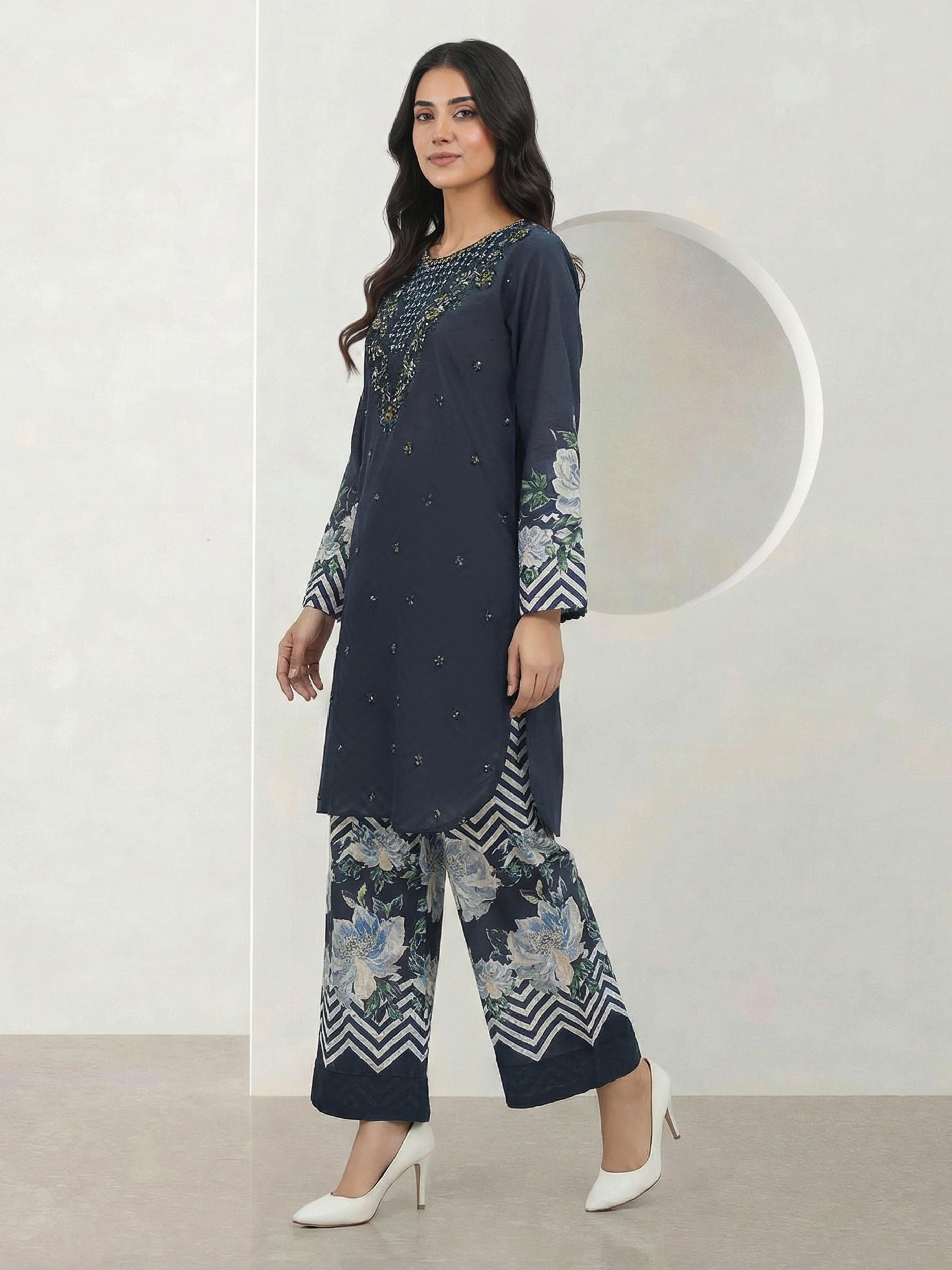 2 Piece Lawn Suit- Embroidered (Pret)