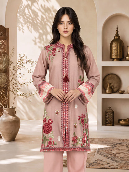 2 Piece Special Jacquard Suit -Embroidered (Pret)