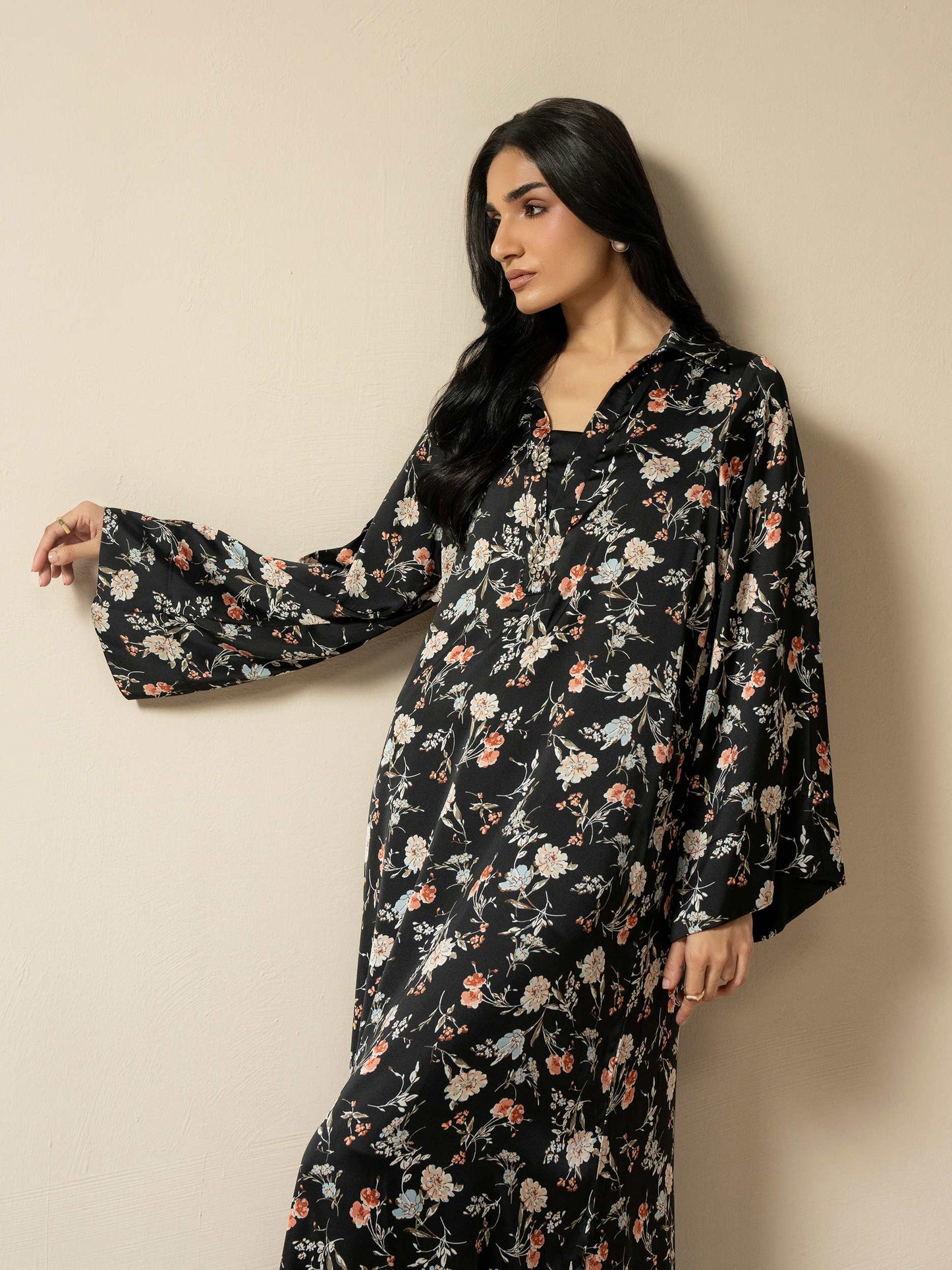 Silk Shirt-Printed (Pret)