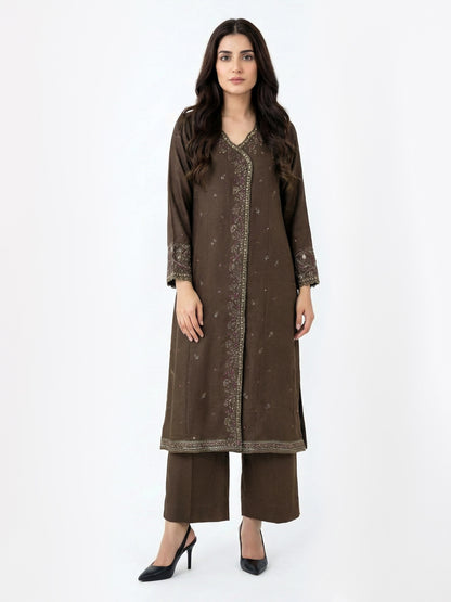 2 Piece Yarn Dyed Suit- Embroidered (Pret)