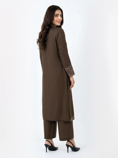 2 Piece Yarn Dyed Suit- Embroidered (Pret)