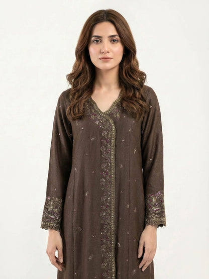 2 Piece Yarn Dyed Suit- Embroidered (Pret)