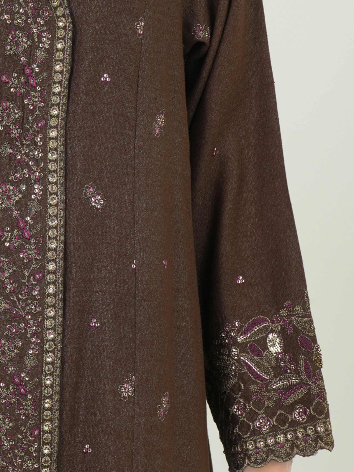 2 Piece Yarn Dyed Suit- Embroidered (Pret)