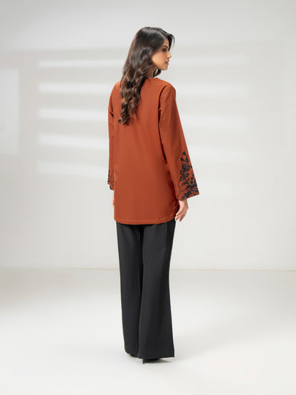 Cambric Kurti-Embroidered (Pret)