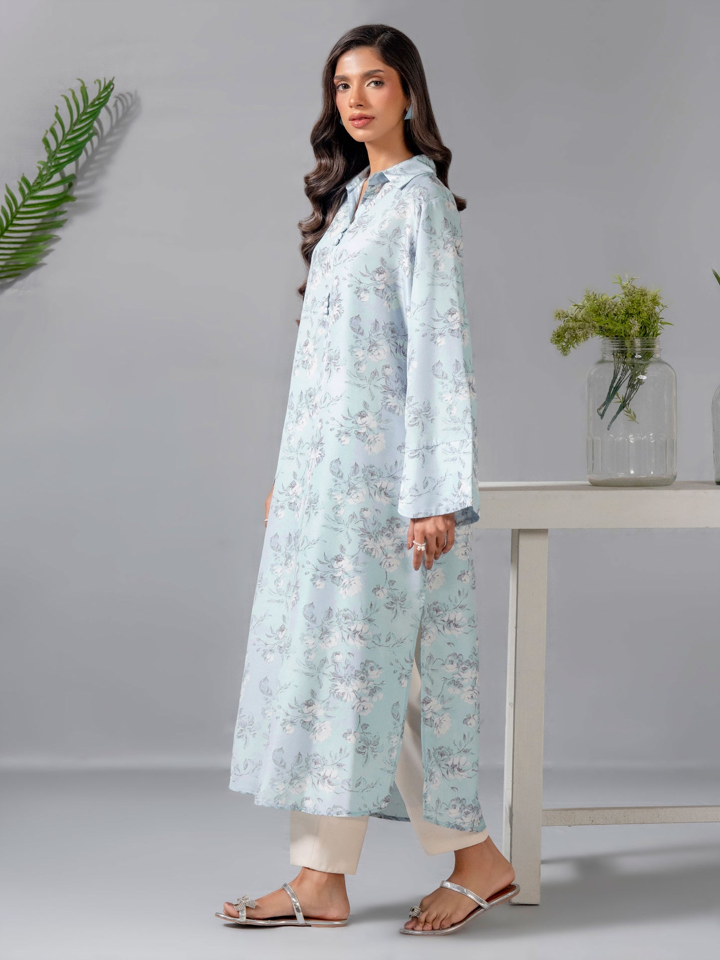 Lawn Shirt-Printed (Pret)