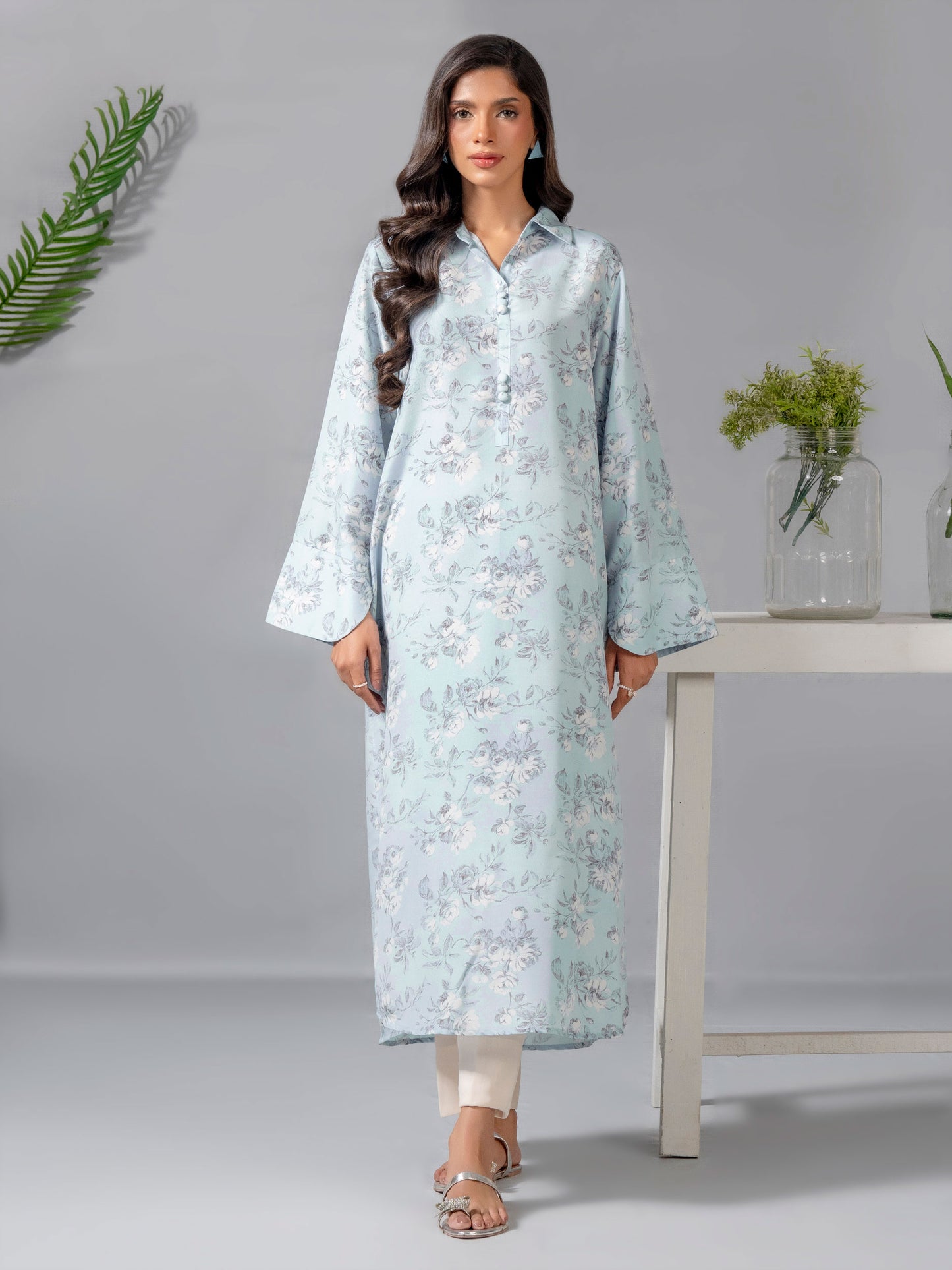Lawn Shirt-Printed (Pret)