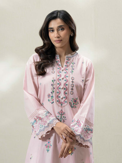 2-Piece Cambric Suit-Embroidered (Pret)