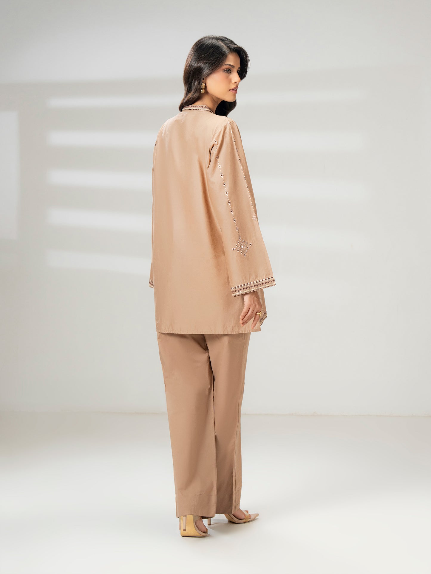 Cambric Co-ord Set- Embroidered