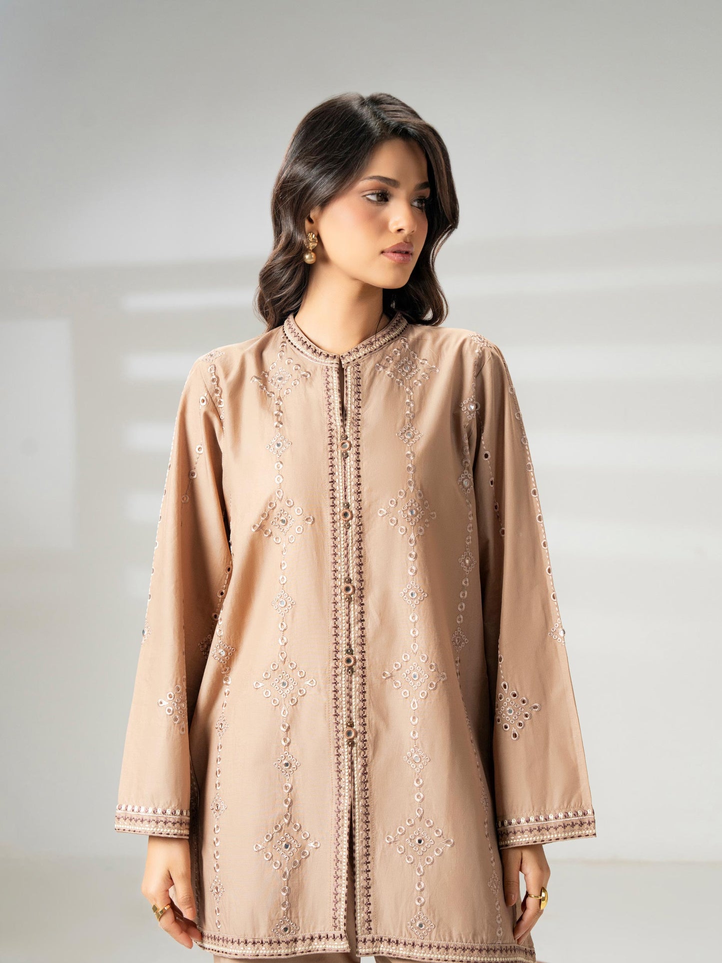 Cambric Co-ord Set- Embroidered