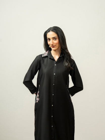 Cambric Shirt-Embroidered (Pret)