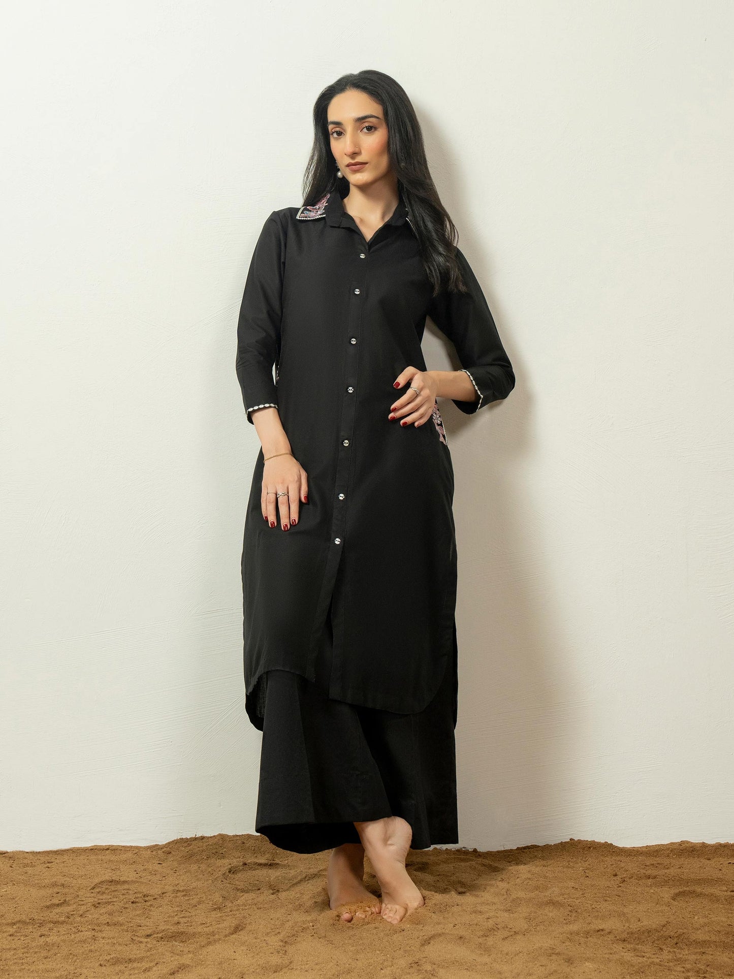 Cambric Shirt-Embroidered (Pret)