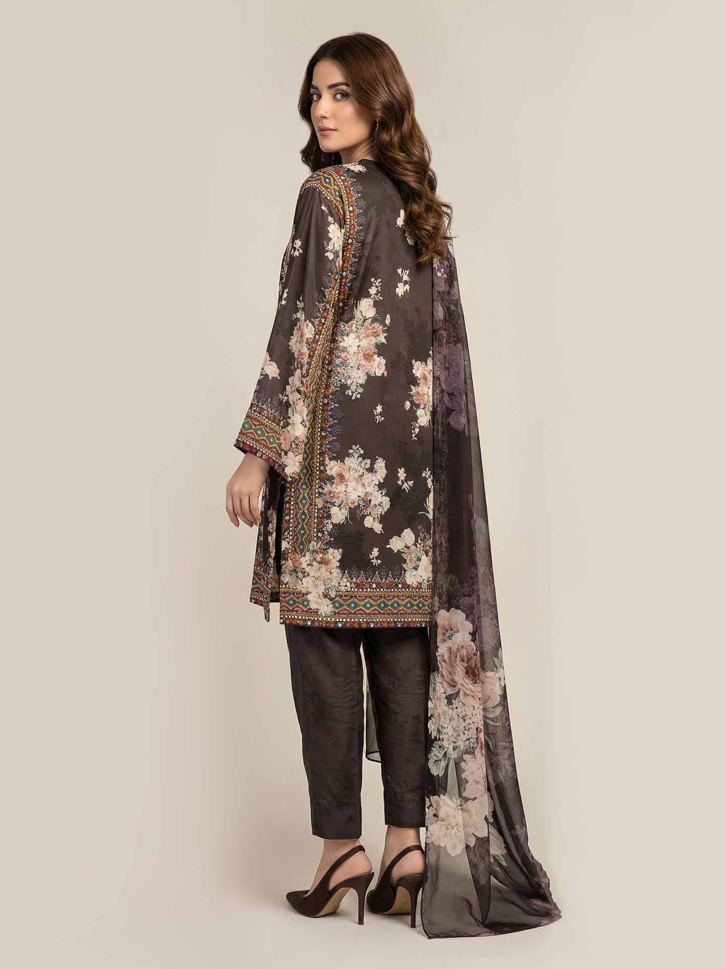 3 Piece Silk- Embellished (Pret)