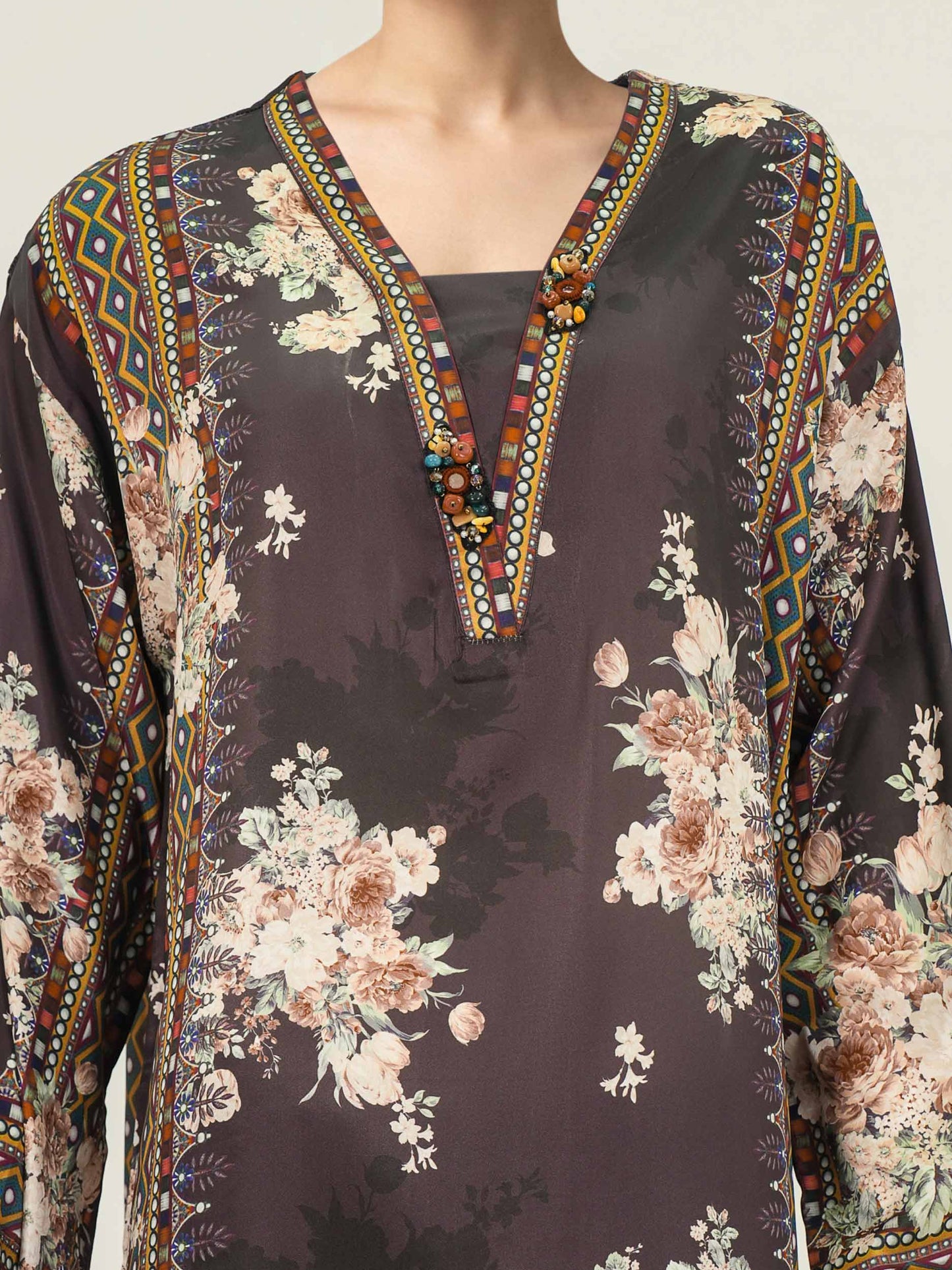 3 Piece Silk- Embellished (Pret)