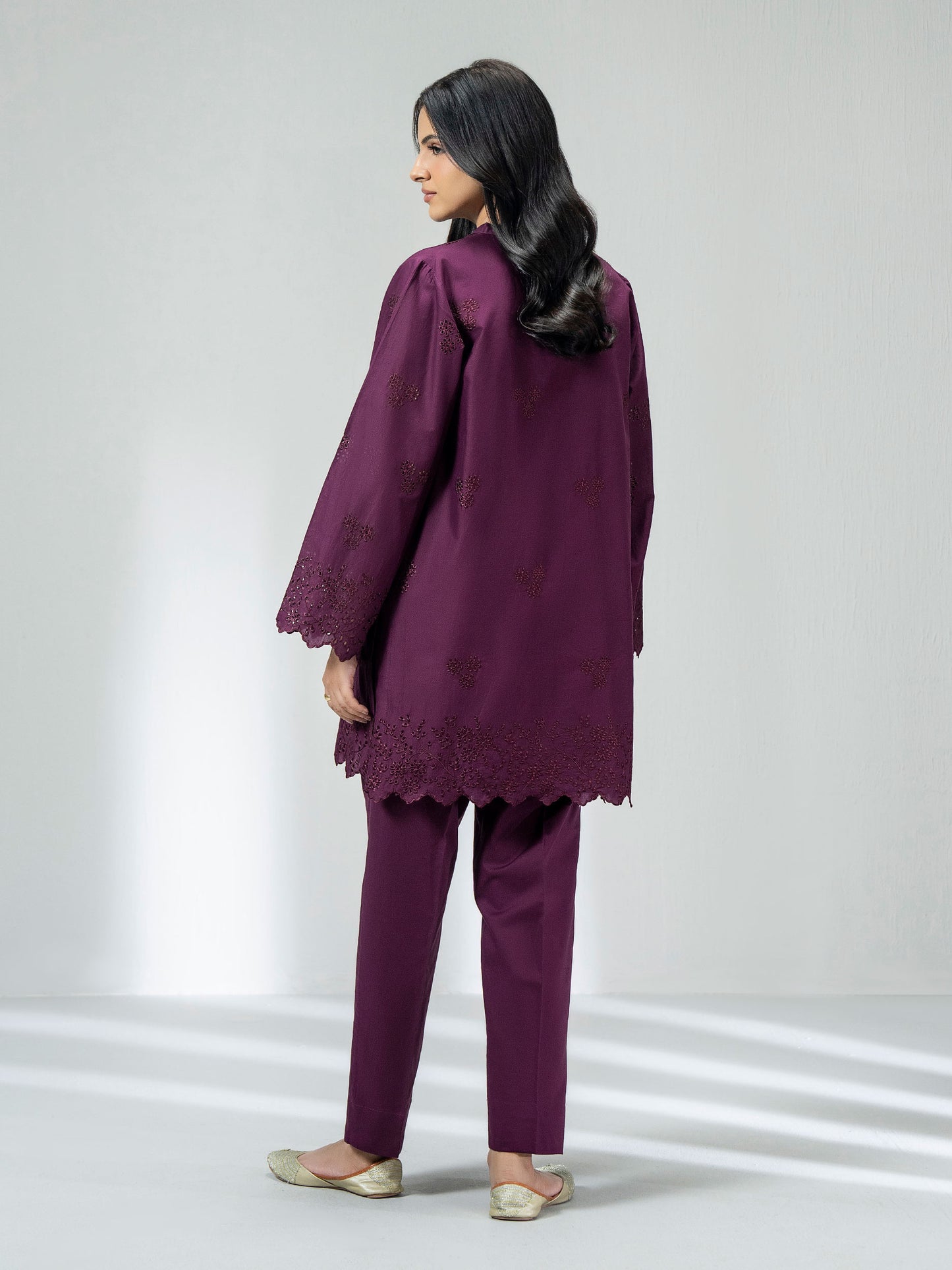 Cambric Co-ord Set- Embroidered