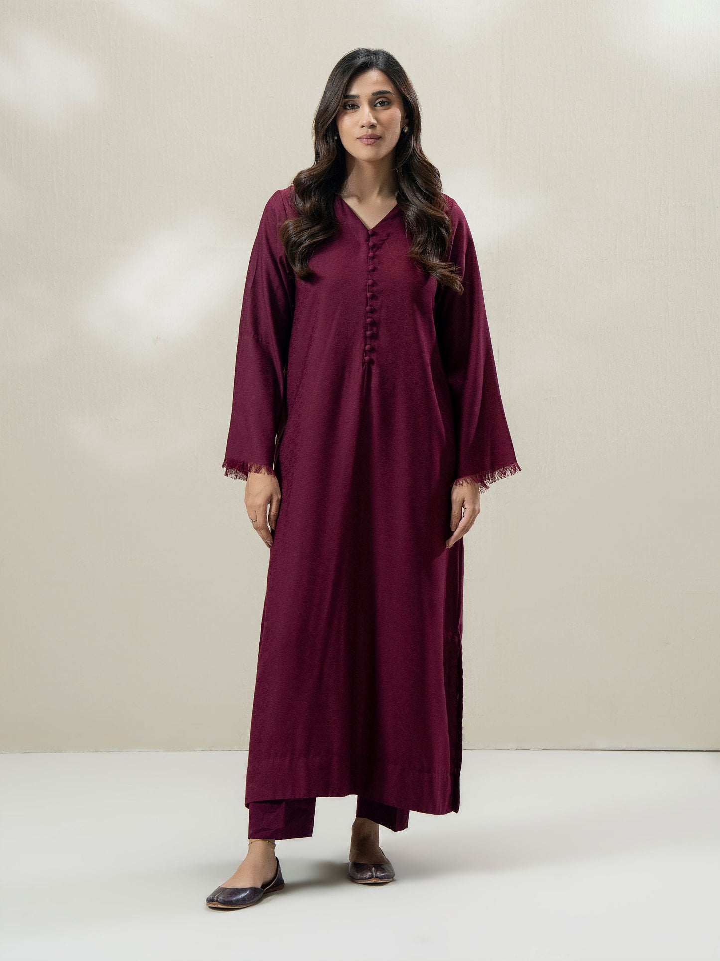 2-Piece Self Jacquard Suit (Pret)