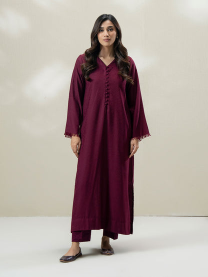 2-Piece Self Jacquard Suit (Pret)