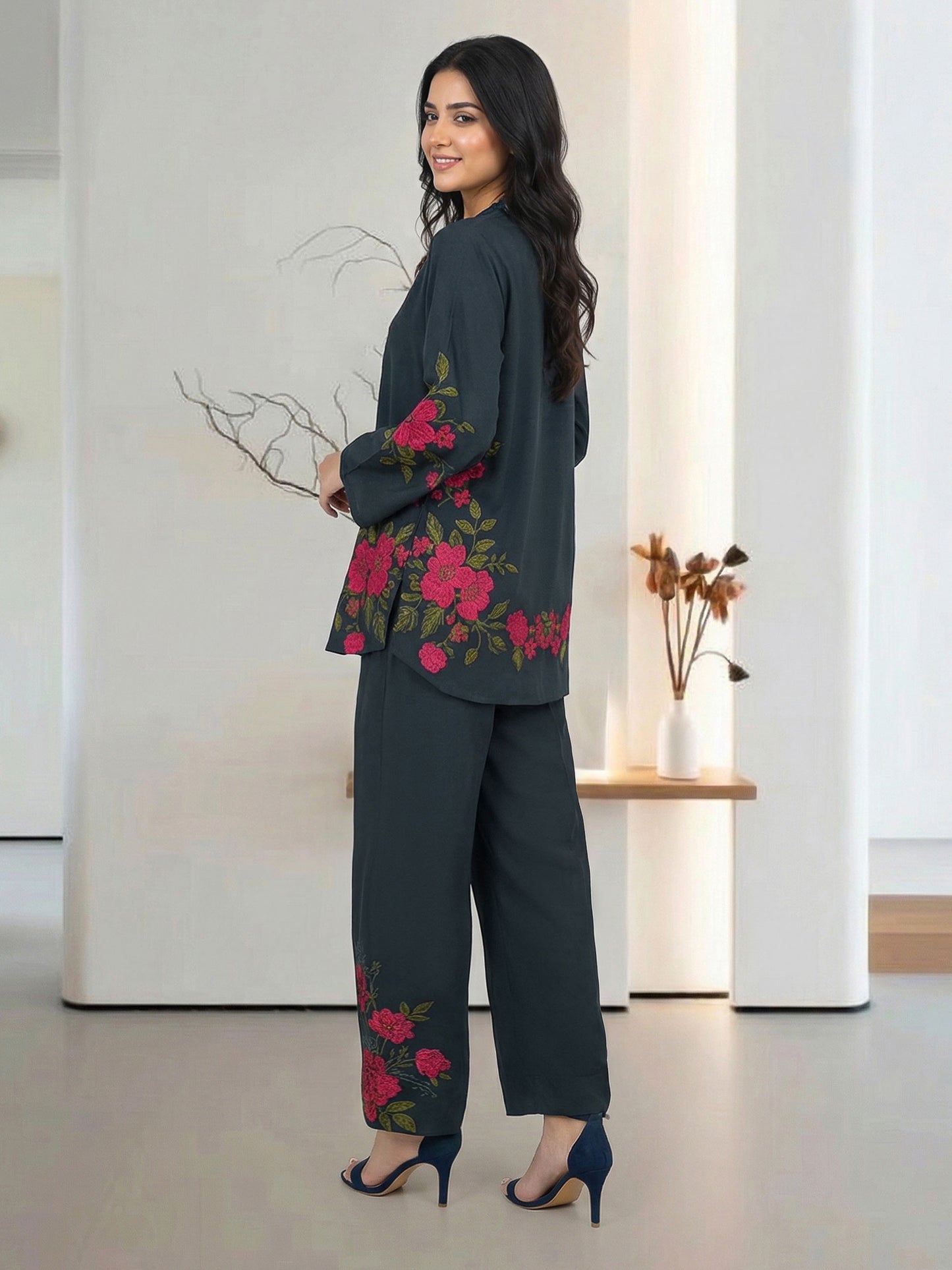 Grip Co-ord Set- Embroidered