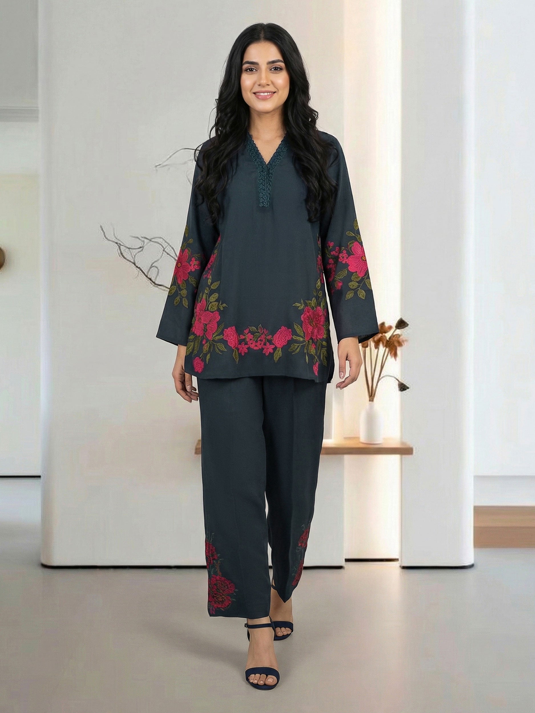Grip Co-ord Set- Embroidered