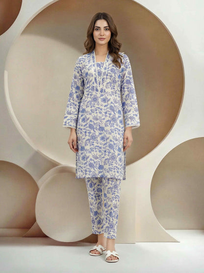 2 Piece Cambric Suit (Pret)