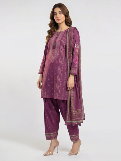 3 Piece Lawn Suit (Pret)