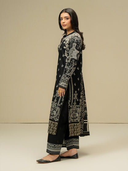 3 Piece Khaddar Suit-Paste Print (Pret)